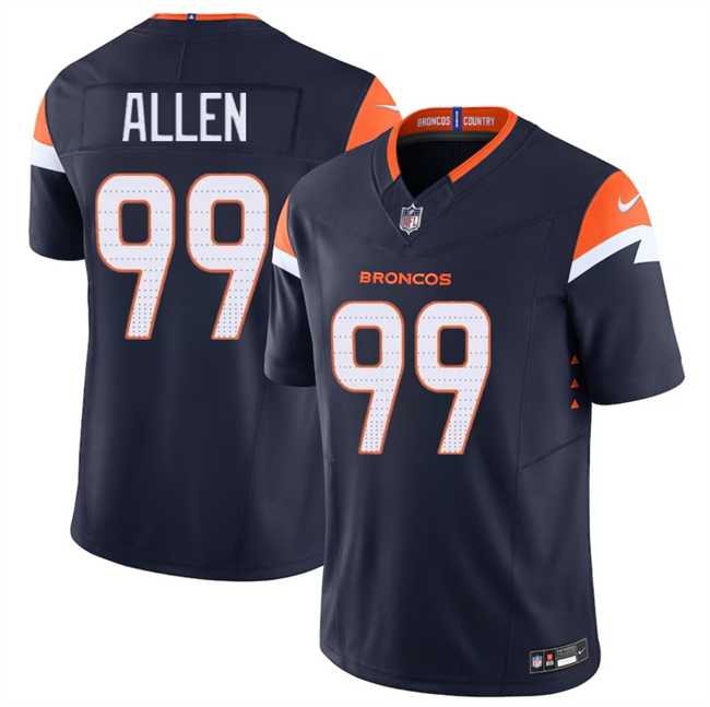 Men & Women & Youth Denver Broncos #99 Zach Allen Navy 2024 F.U.S.E. Alternate Vapor Limited Football Stitched Jersey